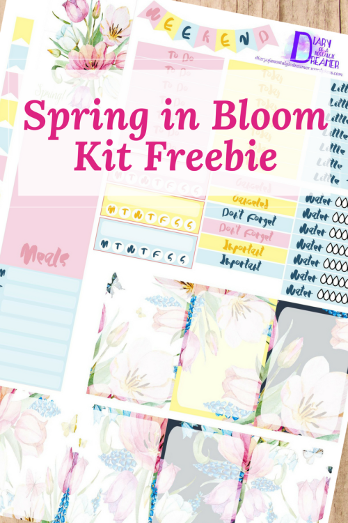 Free Spring in Bloom Printable Planner Stickers from diaryofanostalgicdreamer.wordpress.com